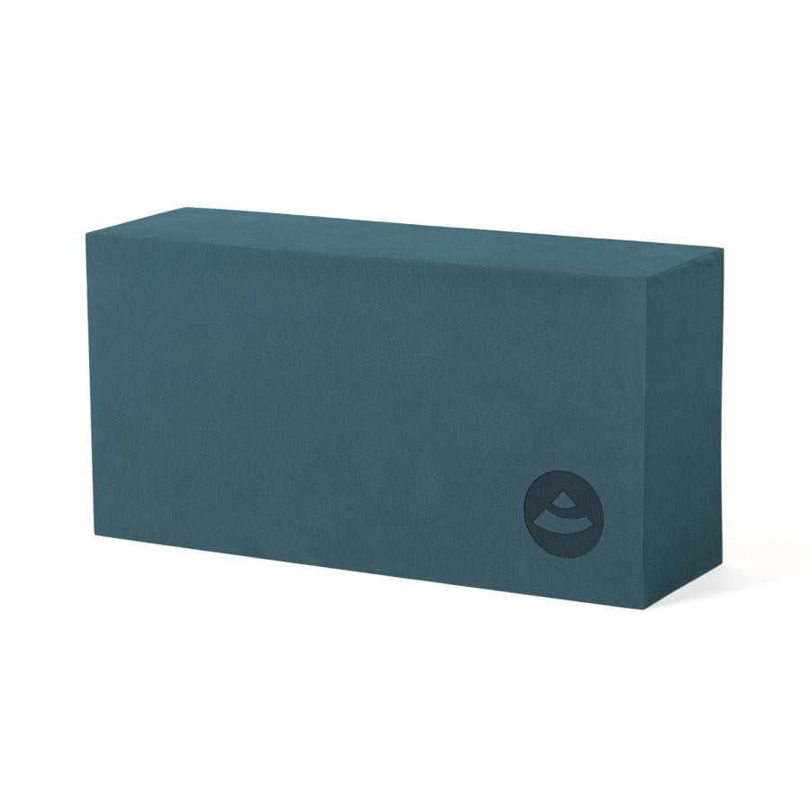 yoga block asana brick dunkelblau