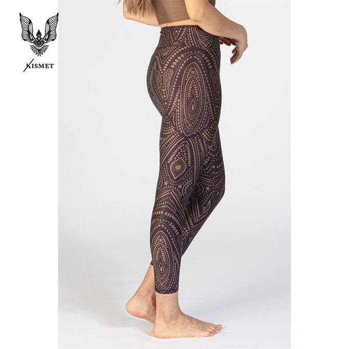 Kismet Lux Leggings - cinnamon plum spirit