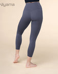 Niyama Essentials 7/8 Yoga Leggings mit hohem Bund - rauchblau