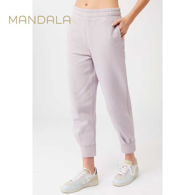 Mandala Natural Dye Track Pants - magnolia