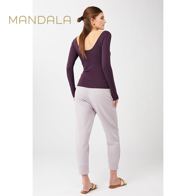 Mandala Natural Dye Track Pants - magnolia