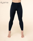 Niyama Essentials 7/8 Yoga Leggings mit hohem Bund - black