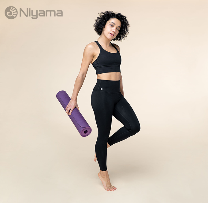 Niyama Essential Yoga Leggings mit hohem Bund - black