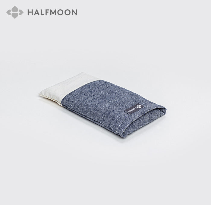 Halfmoon Lavendel Leinen Augenkissen - Surf &amp; Ivory