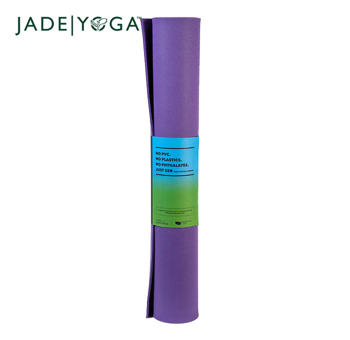 JadeYoga Level One Beginner Mat - Classic Purple