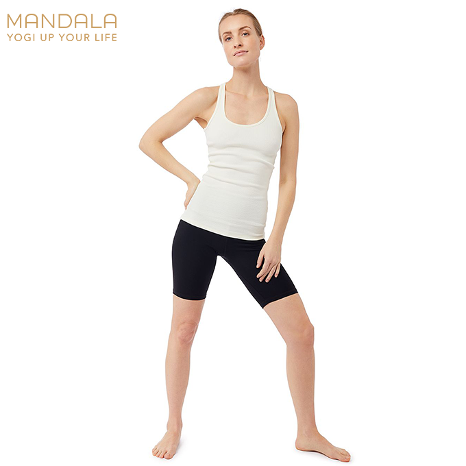 Mandala Biker Shorts - black