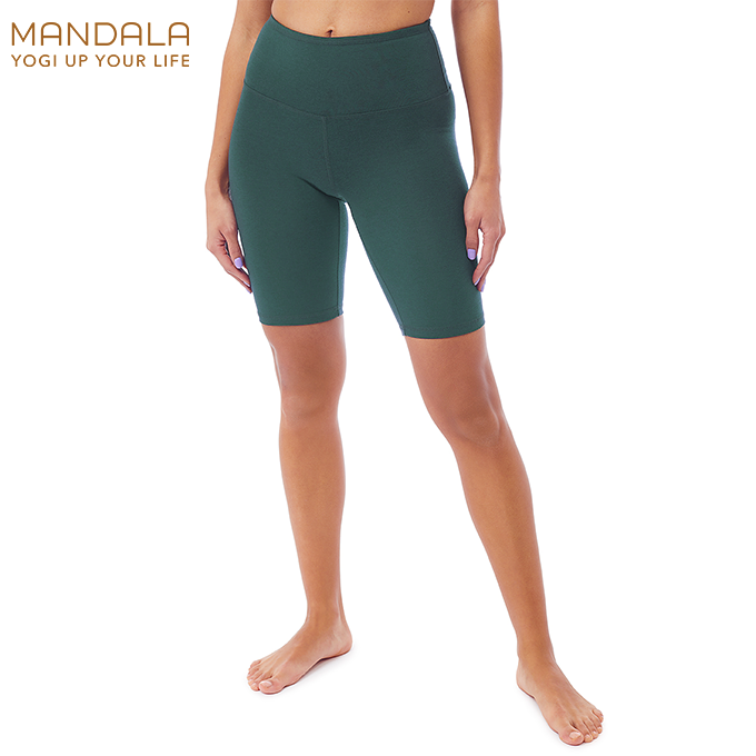 Mandala Biker Shorts - salvia