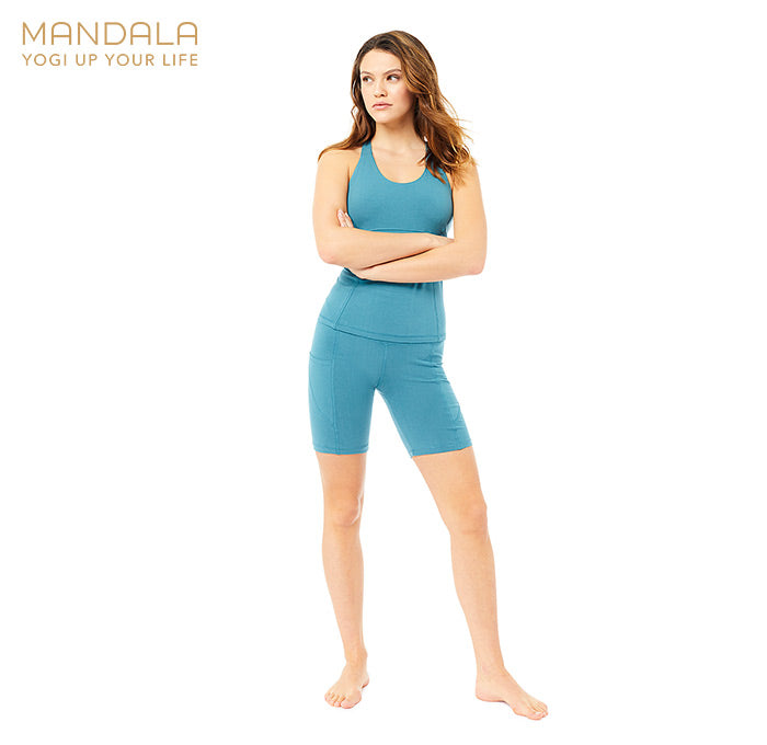 Mandala Biker Shorts bolshoi green - Gr. XS