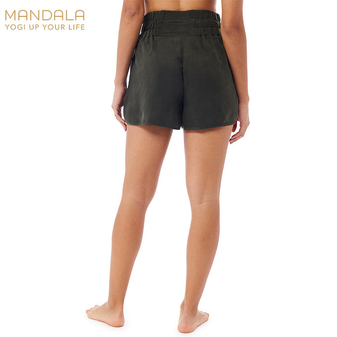 Mandala Vegan Short Pants - olive