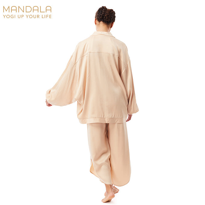 Mandala Tulum Pants aus veganer Seide - raw