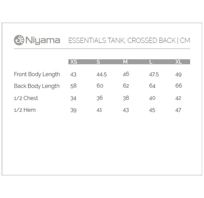 Niyama Crossed Back Tank Top - schwarz