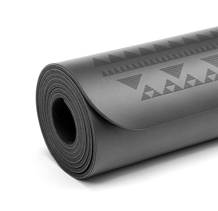 Phoenix PU Mat Black Ethno Mandala mit Naturkautschuk - schwarz