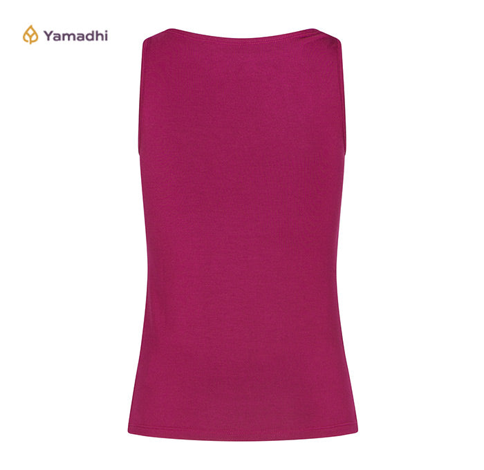 Yamadhi Boat Neck Tank Top Modal - Purple Grape (Berry)