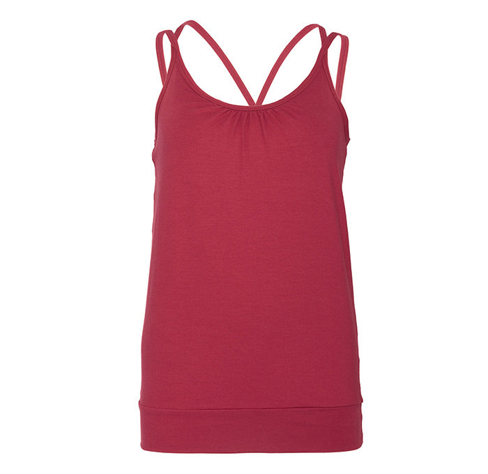 Yamadhi Yoga Spaghetti Top Bio-Baumwolle - Rumba Red