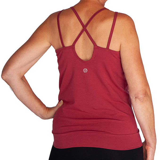 Yamadhi Yoga Spaghetti Top Bio-Baumwolle - Rumba Red