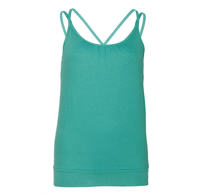 Yamadhi Yoga Spaghetti Top Bio-Baumwolle - Teal (Türkis)